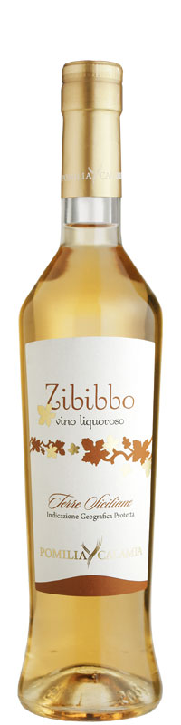 Zibibbo Terre Siciliane PGI fortified wine bottle